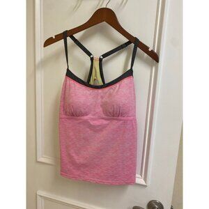 Tek Gear Pink & Charcoal Grey Tankini Swimsuit Top XL